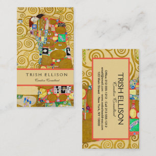 Klimt Fulfillment Mosaic: Vintage Stoclet Frieze Business Card