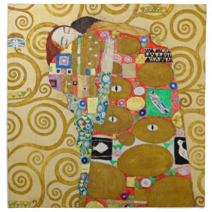 Klimt Fulfillment Mosaic: Vintage Stoclet Frieze Cloth Napkin