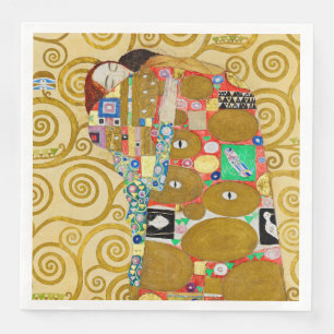 Klimt Fulfillment Mosaic: Vintage Stoclet Frieze Paper Dinner Napkins