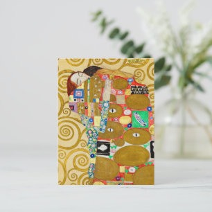 Klimt Fulfillment Mosaic: Vintage Stoclet Frieze Postcard