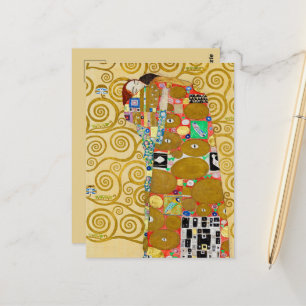 Klimt Fulfillment Mosaic: Vintage Stoclet Frieze Postcard