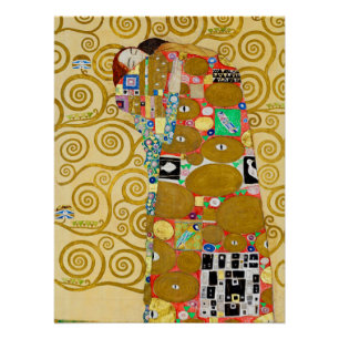 Klimt Fulfillment Mosaic: Vintage Stoclet Frieze Poster