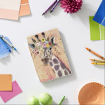 Klimt Giraffe | Adorned In Flowers iPad Mini Cover<br><div class="desc">This print features a sweet giraffe adorned in a crown of flowers | By Victoria Borges</div>