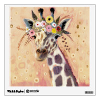 Klimt Giraffe | Adorned In Flowers