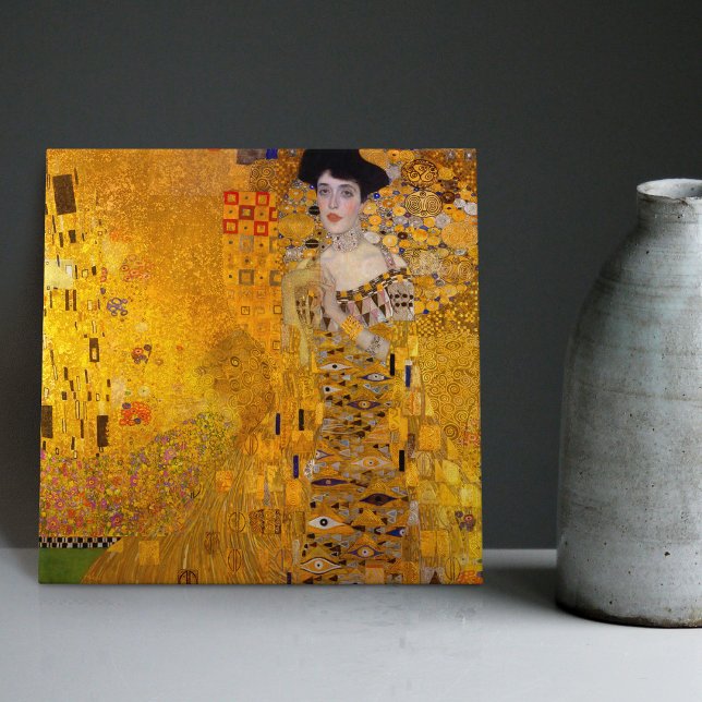 Klimt Golden Lady Adele Bloch Bauer Art Nouveau Ceramic Tile (Creator Uploaded)