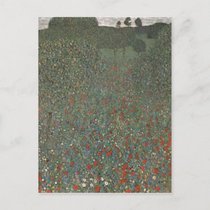 Klimt, Gustav Mohnfeld 1907 Technique?l auf Leinw Postcard