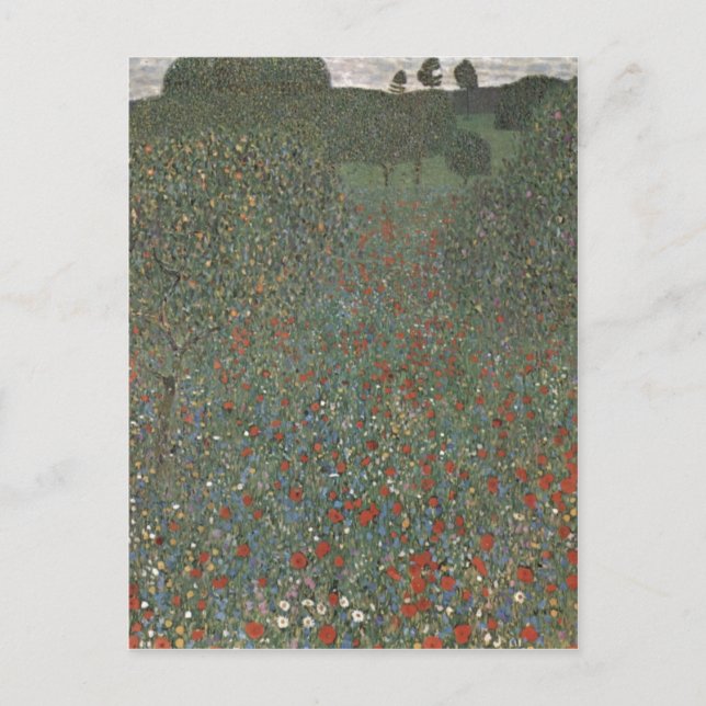 Klimt, Gustav Mohnfeld 1907 Technique?l auf Leinw Postcard (Front)
