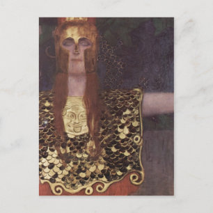 Klimt, Gustav Pallas Athena 1898 Technique ?l auf  Postcard