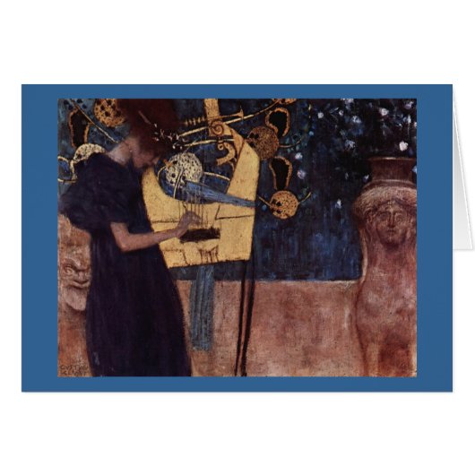 Klimt Gustav The Music Cards (Front Horizontal)