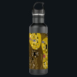 Klimt Inspired Gold Pattern Art Nouveau The Kiss Stainless Steel Water Bottle<br><div class="desc">Gustav Klimt Inspired Art Nouveau The Kiss Artistic Organic Pattern Design. This elegant and classy gold themed design features illustrated organic decorative shapes inspired by Gustav Klimt's most famous art piece titled 'The Kiss' which is influenced by the contemporary Art Nouveau style and the organic forms of the earlier Arts...</div>