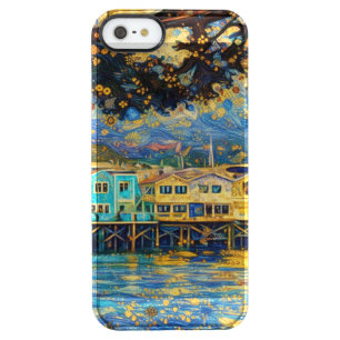Klimt-inspired Golden Monterey Harbor Dreams Clear iPhone SE/5/5s Case