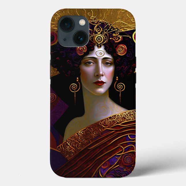 Klimt Inspired Queen Goddess Case-Mate iPhone Case (Back)