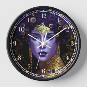 Klimt Inspired Queen Goddess Clock