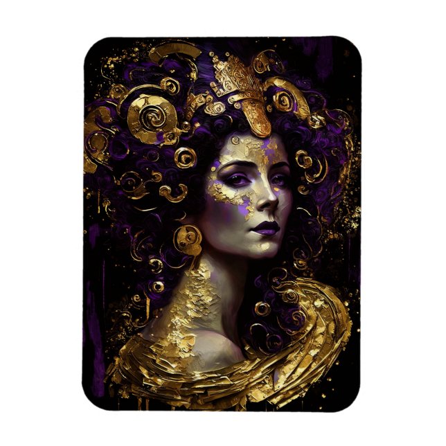 Klimt Inspired Queen Goddess Magnet (Vertical)