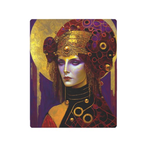 Klimt Inspired Queen Goddess Metal Print