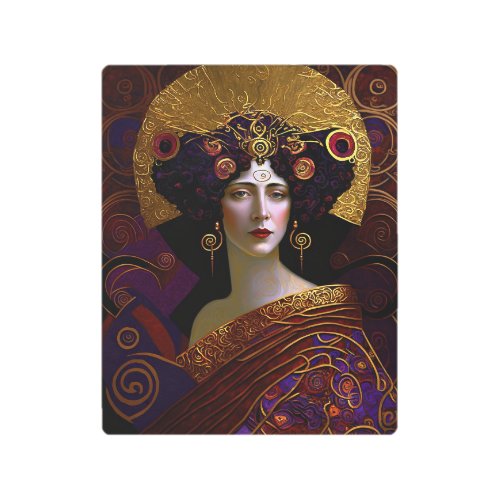 Klimt Inspired Queen Goddess Metal Print