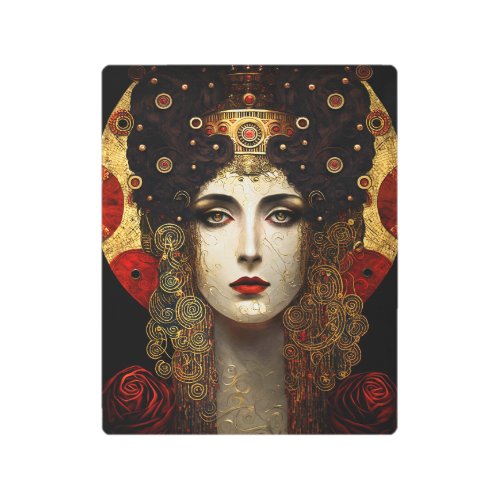 Klimt Inspired Queen Goddess Metal Print