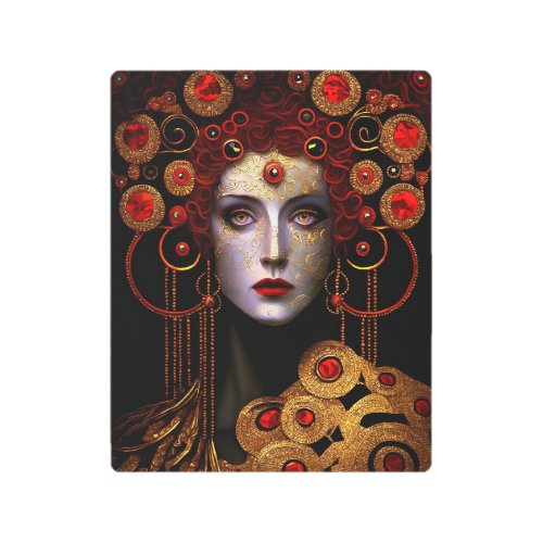 Klimt Inspired Queen Goddess Metal Print