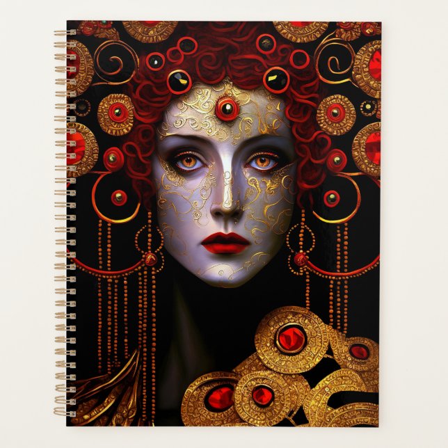 Klimt Inspired Queen Goddess Planner (Front)