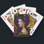 Klimt Inspired Queen Goddess Playing Cards<br><div class="desc">Fantasy,  Sci-fi & Horror art by The Lunarium.</div>
