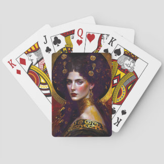Klimt Inspired Queen Goddess Playing Cards