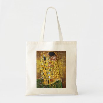 Klimt Kiss Tote Bag by mugebasak at Zazzle