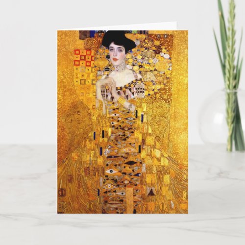 Klimt Portrait of Adele Bloch_Bauer I Greeting Car Card