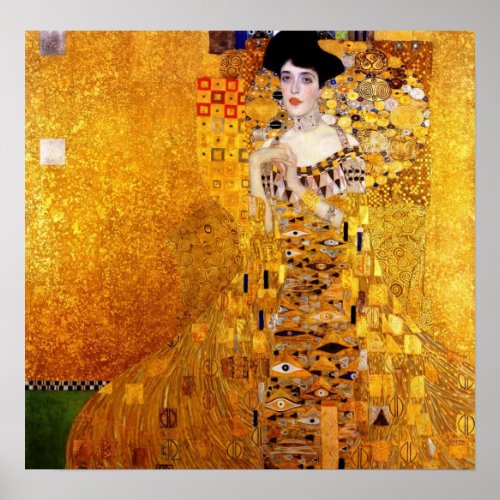 Klimt Portrait of Adele Bloch_Bauer Poster