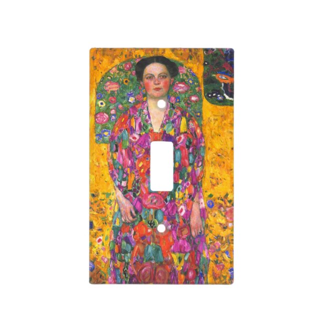 Klimt Portrait of Eugenia Primavesi Light Switch Cover (Front)