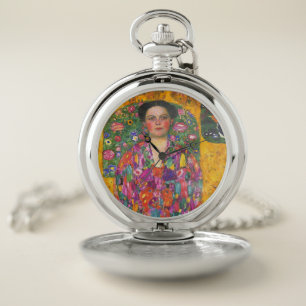 Klimt Portrait of Eugenia Primavesi Pocket Watch