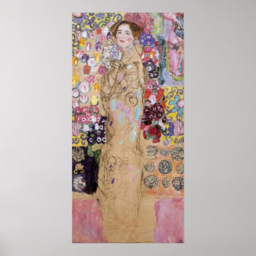 Klimt _ Portrait Of Maria Munk Unfinished 1918 Poster