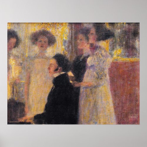 Klimt _ Schubert On The Piano Poster