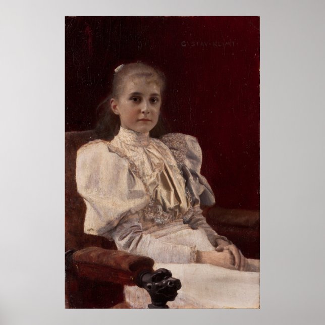 Klimt Seated Young Girl – Art Print (Front)