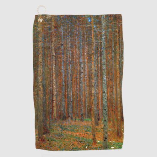 Klimt _ Tannenwald Pine Forest Golf Towel