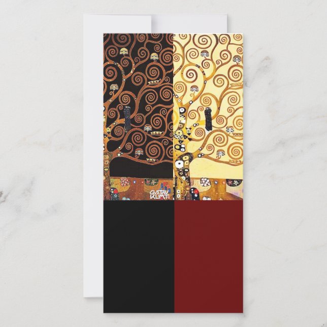 Klimt, The Kiss, Art Bookmark Card (Front)