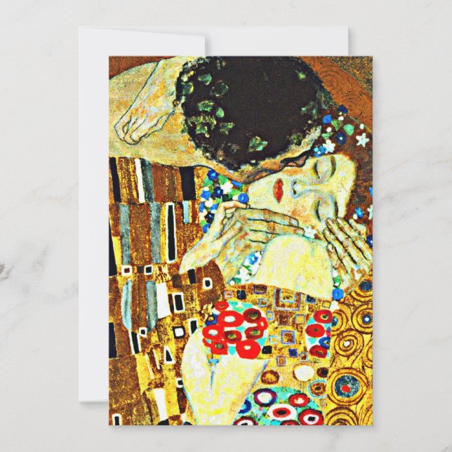 Klimt - The Kiss, Closeup Card (Front)