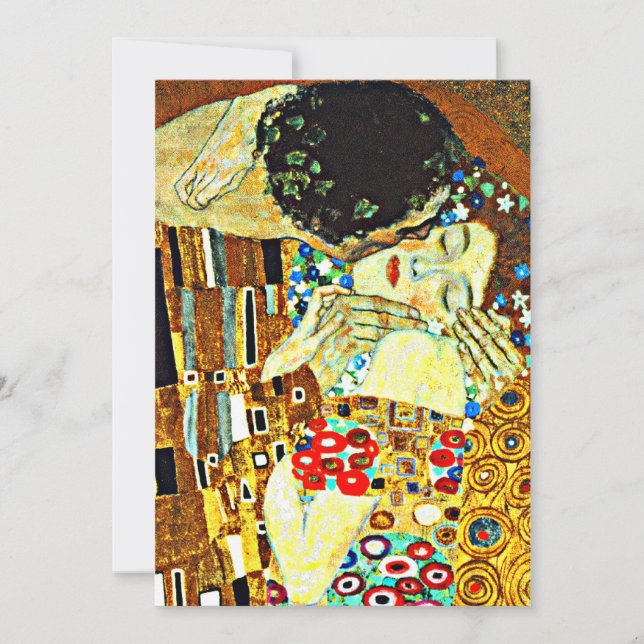 Klimt - The Kiss, Closeup Card (Front)