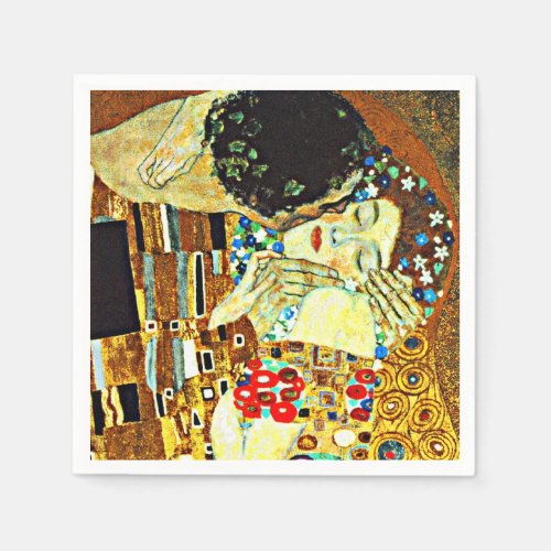 Klimt _ The Kiss Closeup Napkins