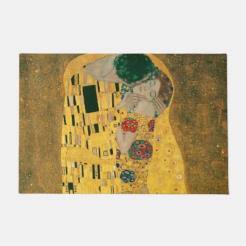 Klimt // The Kiss Painting Doormat by decodesigns at Zazzle