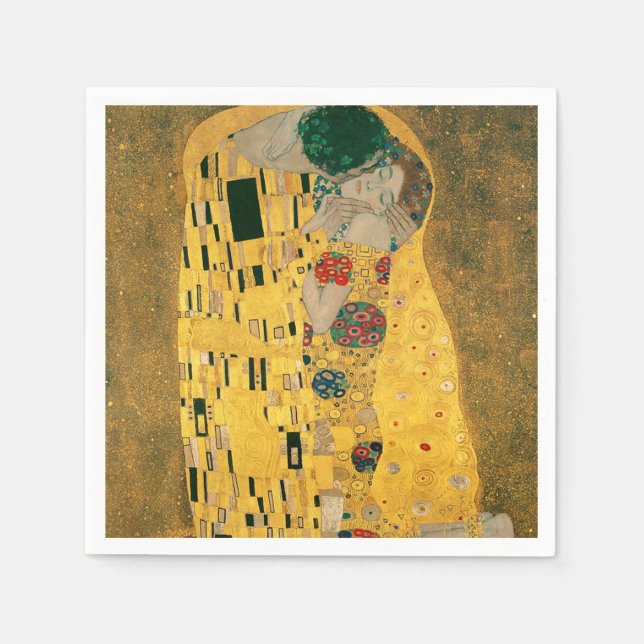 Klimt // The Kiss Painting Napkins (Front)