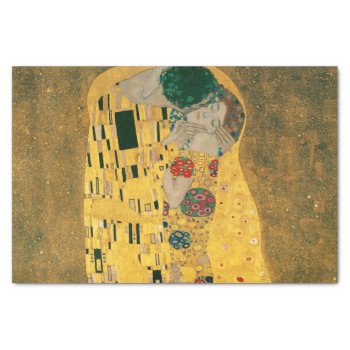 Klimt // The Kiss Painting Tissue Paper by decodesigns at Zazzle