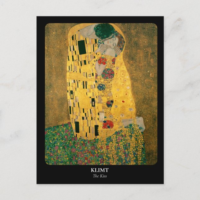 KLIMT / The Kiss Postcard (Front)
