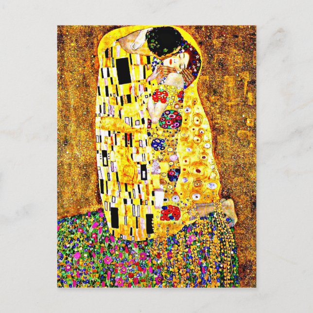 Klimt - The Kiss Postcard (Front)