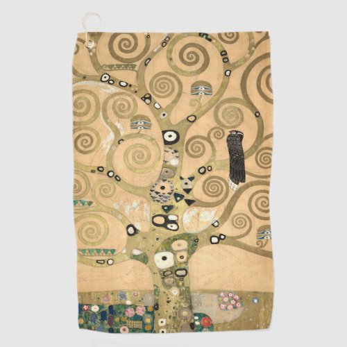 Klimt _ The Tree of Life Magnetic Card Golf Towel