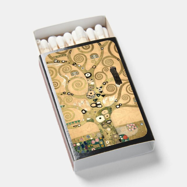 Klimt - The Tree of Life Magnetic Card Matchboxes (Front Open)