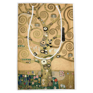 Klimt - The Tree of Life Magnetic Card Medium Gift Bag
