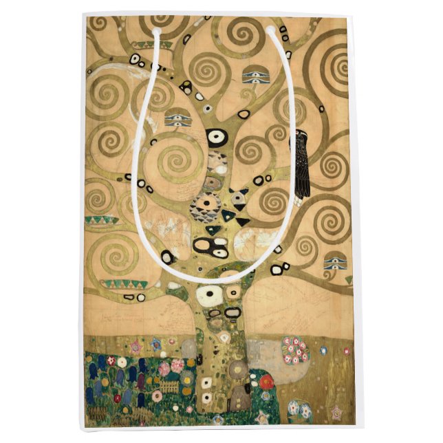 Klimt - The Tree of Life Magnetic Card Medium Gift Bag (Front)