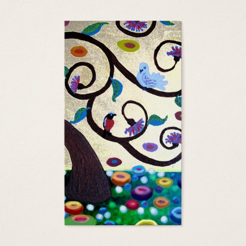Klimt  tree business card