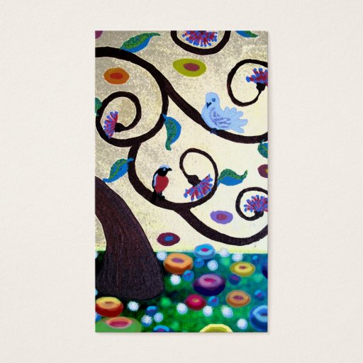 Customizable Klimt  tree business card
