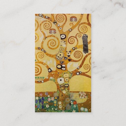 Klimt Tree of Life Business Card Template
